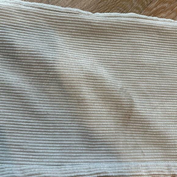 Y2K BDG Baggy Soft corduroy sweatpants tan flared size small - Picture 6 of 7